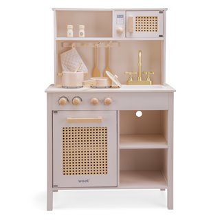 Kitchenette rattan pink